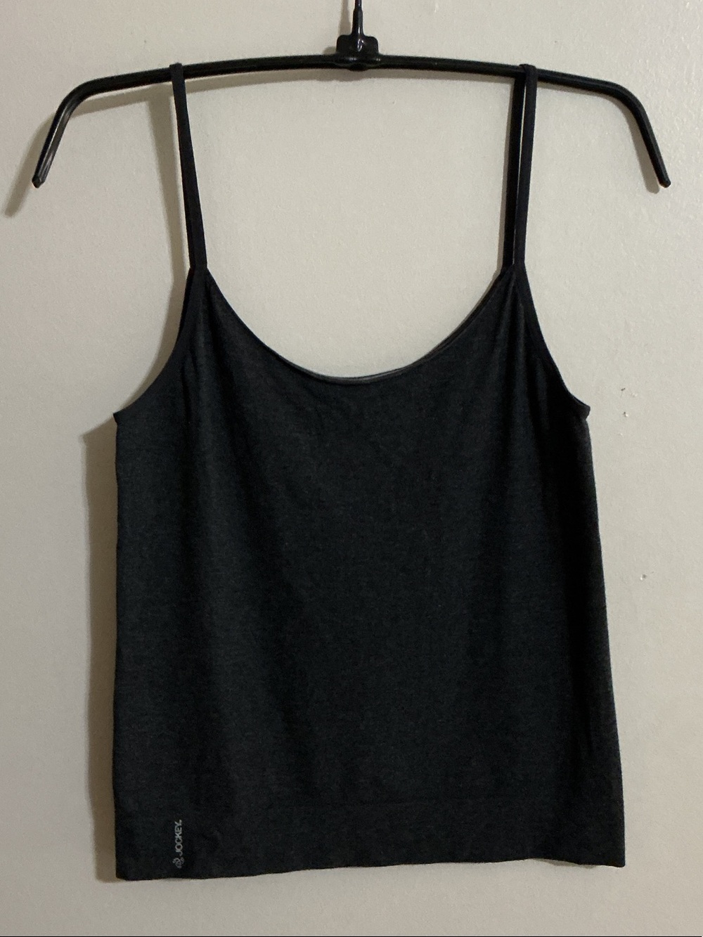 Jockey Charcoal Gray Women's Camisole Top - Lightweight Spaghetti Strap